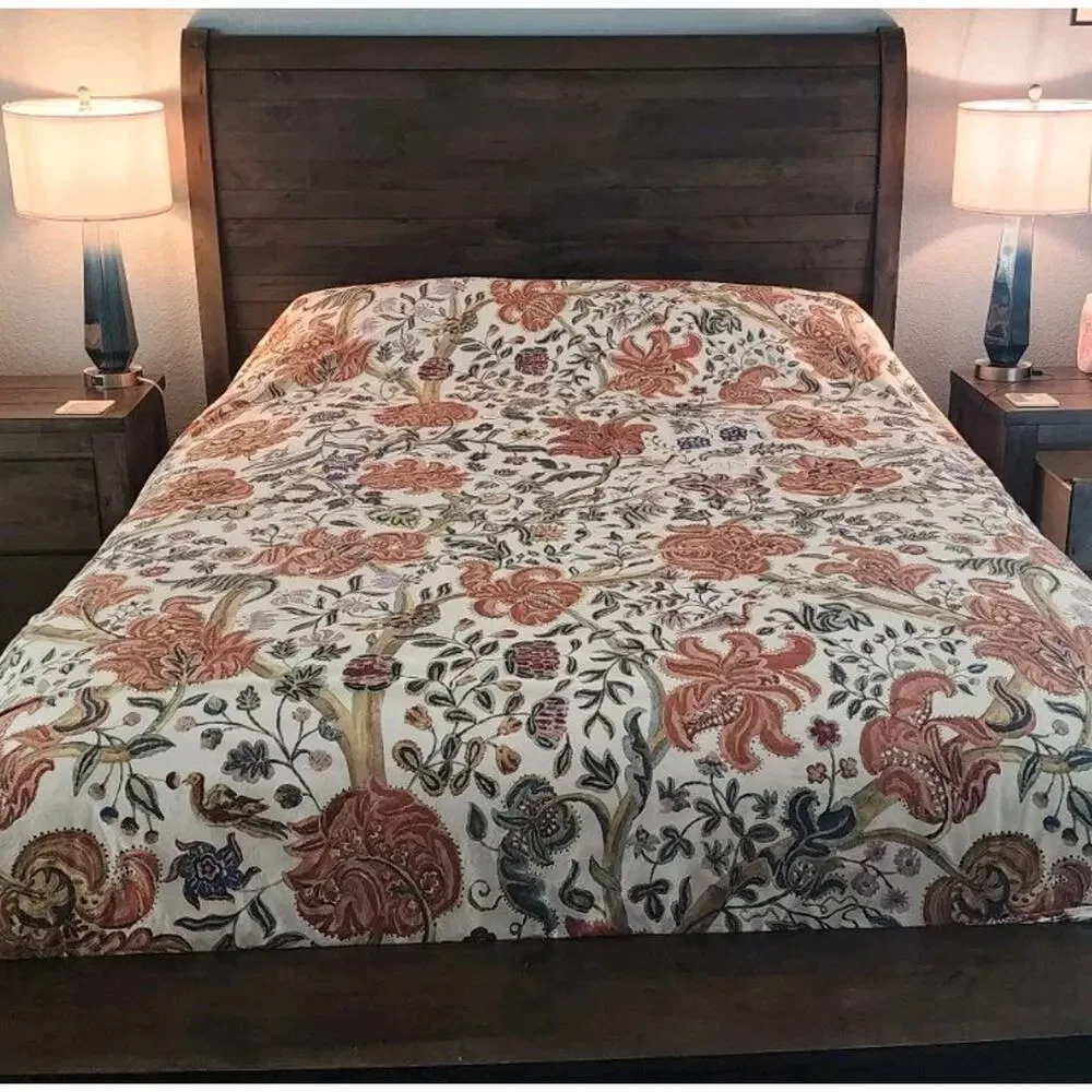 Pottery Barn Eleanor Palempore Percale Full/Queen Duvet Cover Multicolor